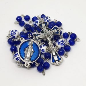 Mary's Royal Blue forget-Me-Not Rosary